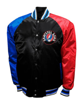 The Grateful Dead Power Black Satin Jacket