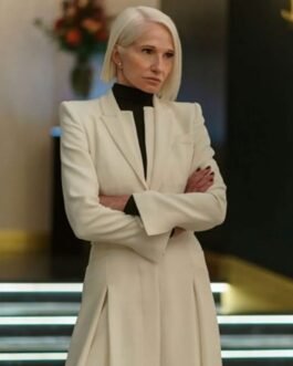 Ellen Barkin The Man from Toronto White Wool Coat