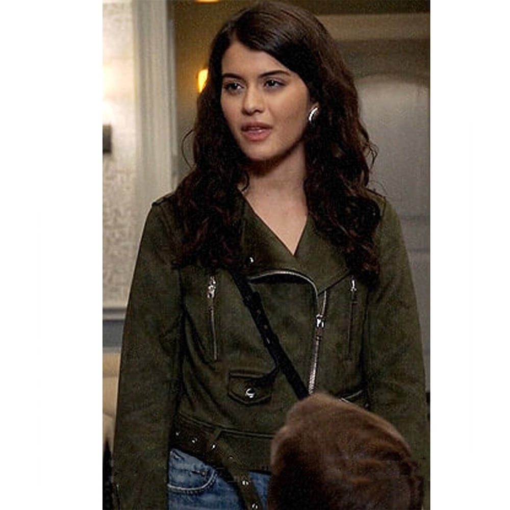 The Mick S02 Sofia Black-DElia Green Jacket - Image 2
