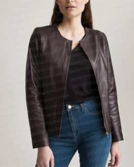 The Mindy Project S05 Cristin Milioti Leather Jacket