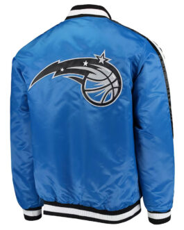 The Offensive Orlando Magic Blue Varsity Satin Jacket