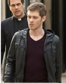The Originals Diaries Joseph Morgan Leather Hooded Jacket