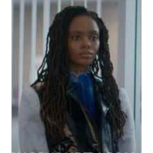 The Other Black Girl Ashleigh Murray Leather Vest - Image 6