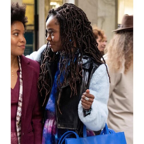 The Other Black Girl Ashleigh Murray Leather Vest - Image 2