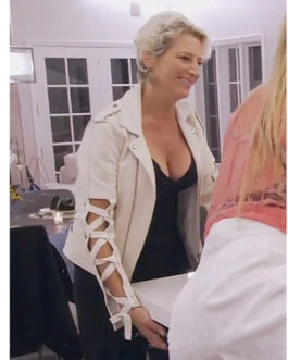 Dorinda Medley The Real Housewives of New York City White Leather Jacket