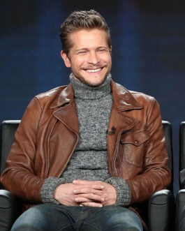 The Resident Matt Czuchry Waxed Brown Leather Jacket