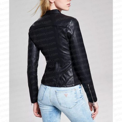 The Rookie Feds Jordana Brewster Leather Jacket - Image 4