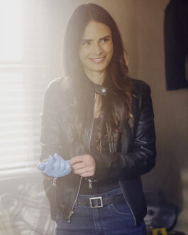 The Rookie Feds Jordana Brewster Leather Jacket