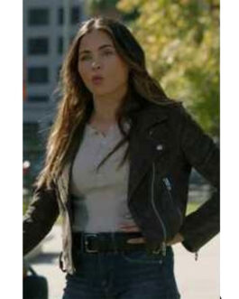 The Rookie S04 Jenna Dewan Green Suede Jacket