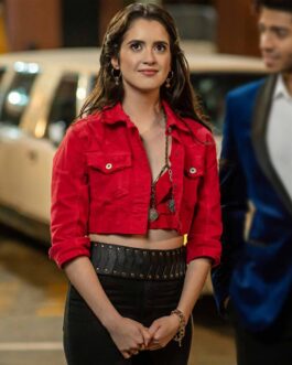 The Royal Treatment Laura Marano Cropped Red Jacket