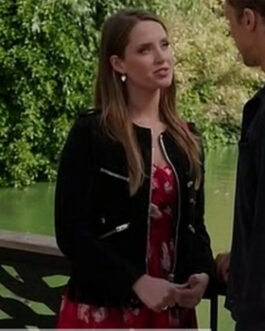 The Royals S02 Merritt Patterson Black Suede Jacket