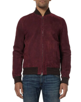 The Slap Zachary Quinto Burgundy Bomber Jacket