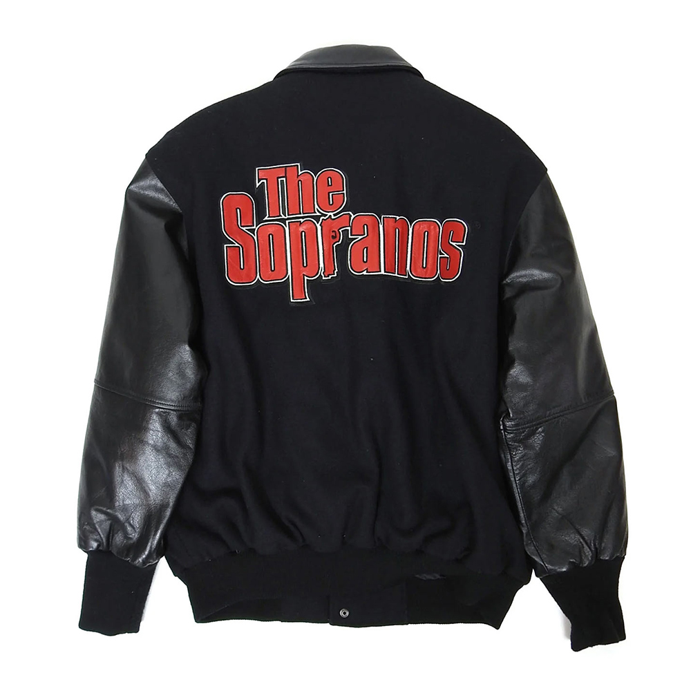 The Sopranos Black Varsity Jacket - Image 2