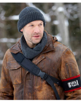 Corey Stoll The Strain Brown Leather Jacket