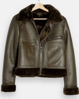 The Teacher Sheridan Smith Shearling Leather Jacket