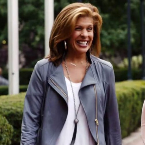 Hoda Kotb The Today Show Leather Jacket - Image 2