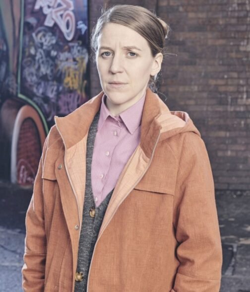 The Tower Gemma Whelan Orange Coat - Image 2