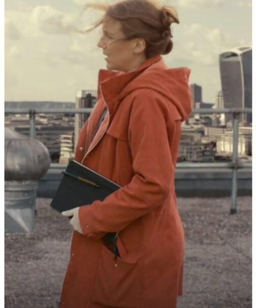 The Tower Gemma Whelan Orange Coat - Image 11