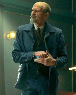 The Umbrella Academy Season 3 Colm Feore Blue Wool Coat