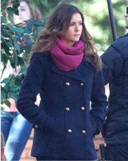 The Vampire Diaries S06 Nina Dobrev Peacoat