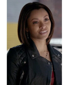 The Vampire Diaries S07 Kat Graham Leather Jacket