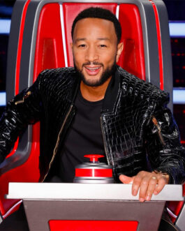 The Voice 2023 John Legend Leather Jacket
