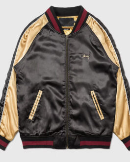 Joel Madden The Voice AU S05 Black and Gold Bomber Jacket