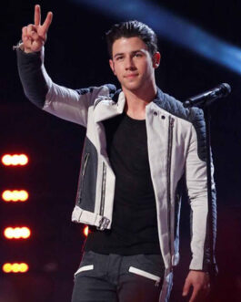 The Voice Season 8 Nick Jonas Leather Jacket