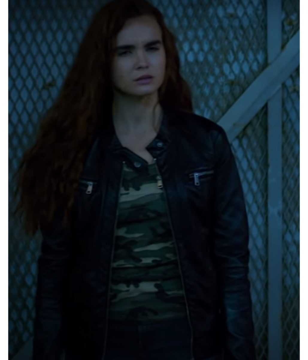 The Wicked Trilogy Anna Maiche Black Leather Jacket - Image 3