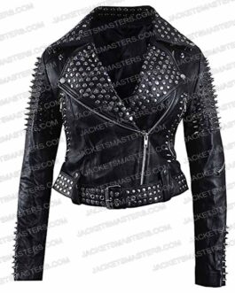 The Imperfects Morgan Taylor Campbell Black Leather Studded Jacket