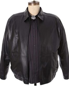 The Sopranos James Gandolfini Black Leather Jacket