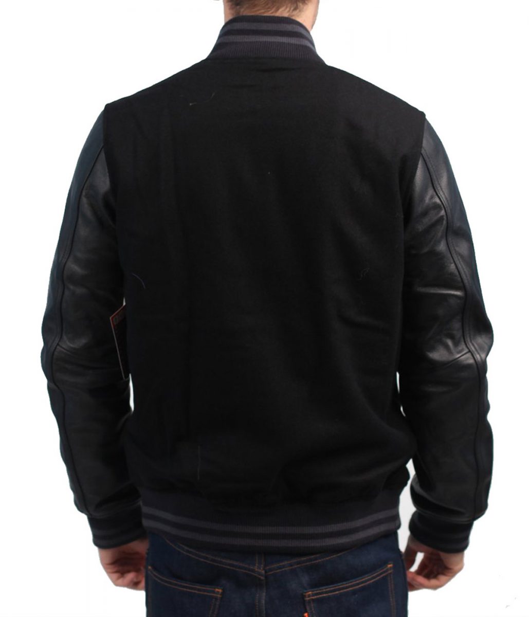 Top Boy Ashley Walters Black Varsity Jacket - Image 3