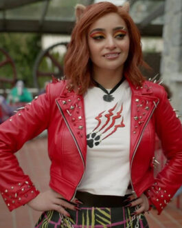 Salena Qureshi Monster High 2 Red Leather Jacket