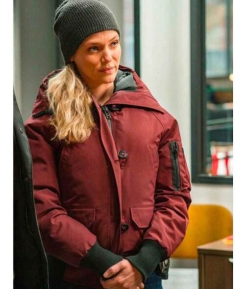 Tracy Spiridakos Chicago PD Parka Hooded Jacket - Image 12