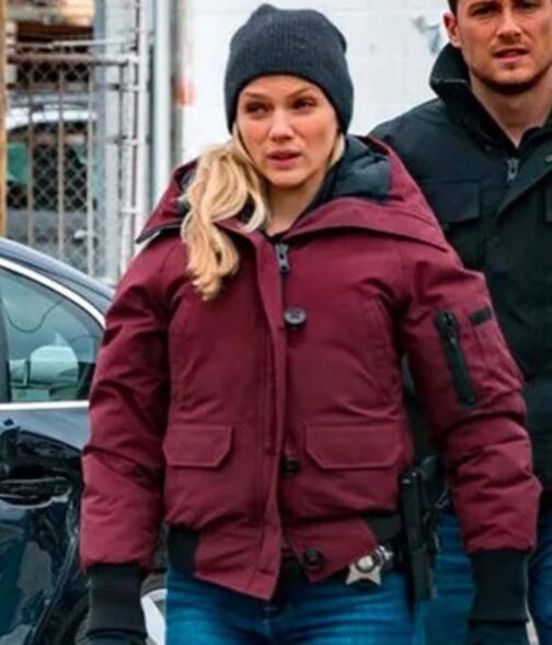 Tracy Spiridakos Chicago PD Parka Hooded Jacket - Image 8