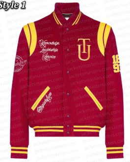 Tuskegee University Red Varsity Wool Jacket
