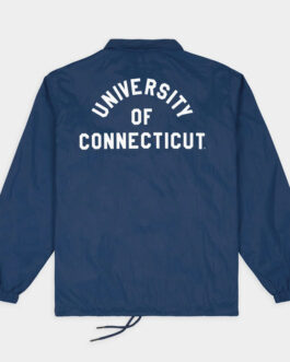 Uconn Huskies 1970’s Logo Coaches Jacket