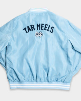 UNC Tar Heels Vintage Rameses Sky Blue Bomber Jacket