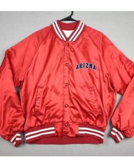 University of Arizona Wildcats Red Satin Jacket