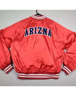 University of Arizona Wildcats Red Satin Jacket