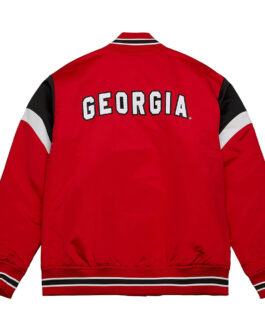 University of Georgia Heavyweight Red Satin Jacket
