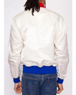 USA 80’s White Satin Jacket