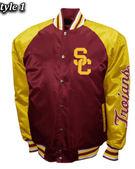 USC Trojans The Game Cardinal Satin Jacket