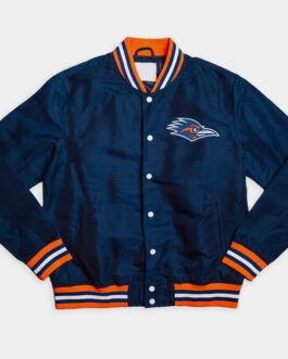 UTSA Roadrunners Script Navy Bomber Jacket