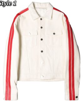 V Sample Striped Jacket