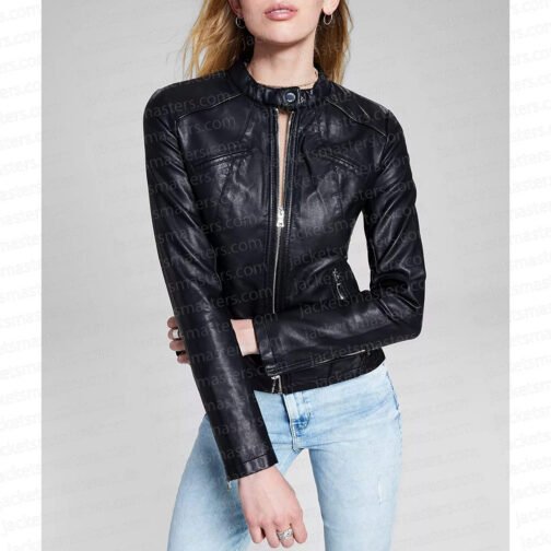 The Rookie Feds Jordana Brewster Leather Jacket