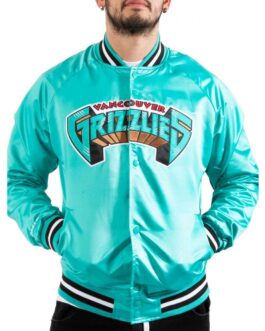 Bomber Vancouver Grizzlies Aqua Green Jacket