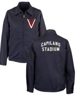 Navy Blue Vancouver Mounties Grounds Crew Cotton Jacket