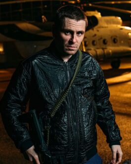 Sverrir Gudnason Attack on Finland Alligator Leather Jacket