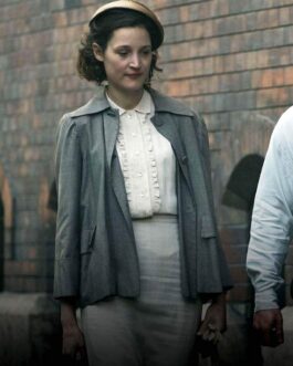 The Survivor Vicky Krieps Grey Blazer